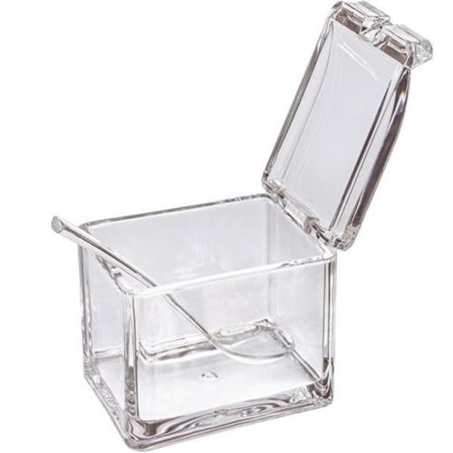 Набір ємностей для зберігання спецій і приправ Crystal Seasoning Box на 4 відсіки, акриловий органайзер, баночки для сипучих продуктів з підставкою