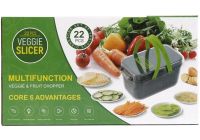 Многофункциональная овощерезка Veggie slicer MA-8 22 в 1 кухонная терка измельчитель слайсер для нарезки овощей и фруктов с насадками и контейнером