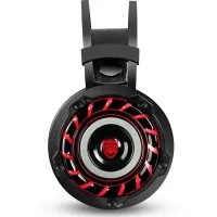 Ігрові дротові навушники JINOUN A6 з мікрофоном і RGB підсвічуванням для ПК, геймерські повнорозмірні навушники для комп'ютера і ноутбука USB AUX