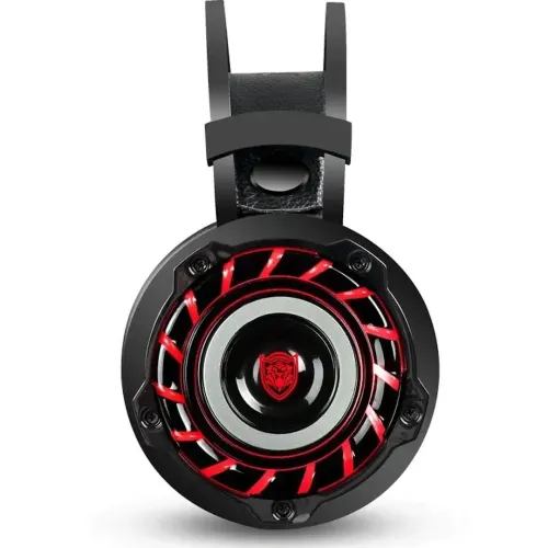 Ігрові дротові навушники JINOUN A6 з мікрофоном і RGB підсвічуванням для ПК, геймерські повнорозмірні навушники для комп'ютера і ноутбука USB AUX