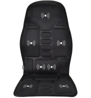 Масажна накидка на крісло Massage Cushion Inspire 083MC з підігрівом в автомобілі вібраційний масажер LY-54 для сидіння від мережі і прикурювача