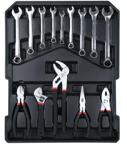 Автомобільний набір інструментів Tool Set MD-16064 187 предметів з тріскачкою для машини і вдома Комплект ручного інструменту MAG-835 у валізі