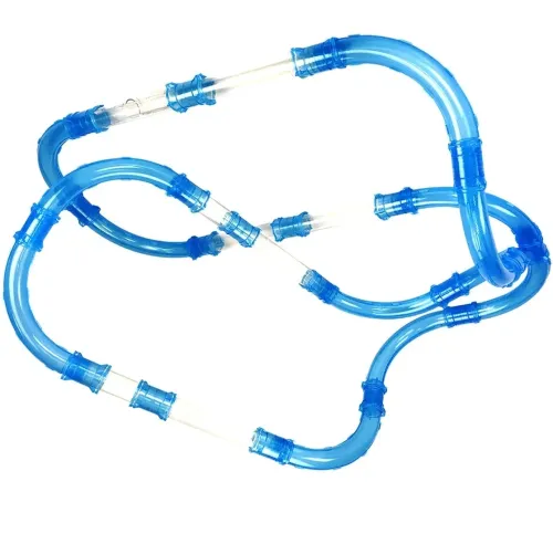 Гоночный трубопроводный трек Chariots Speed Pipes R131942 37 деталей с машинкой для детей, Детский гибкий автотрек Светящиеся гонки в трубе с пультом