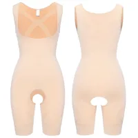 Профессиональное корректирующее белье Комбидресс Slim Shapewear женский утягивающий для похудения и коррекции фигуры с бретельками S/M L/XL XXL/XXXL