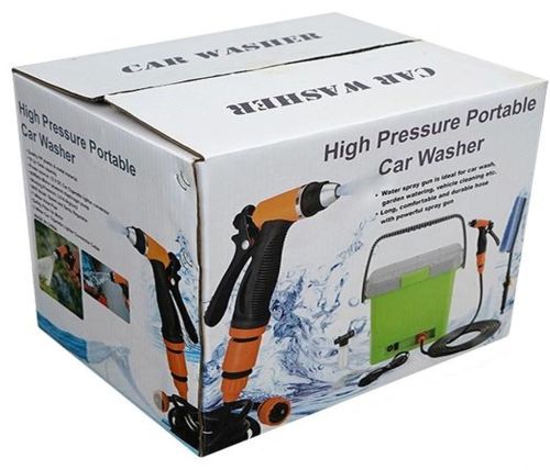 Портативная автомойка высокого давления High Pressure Portable Car Wash, Переносная автомобильная мойка от прикуривателя, Мойка для автомобиля