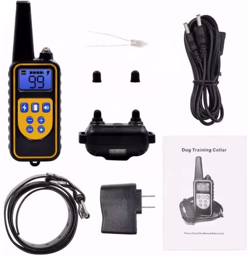 Електричний нашийник dog Training Collar DTC-800 анти гавкіт з пультом управління для контролю і дресирування собак, дресирувальний електронашийник