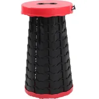 Складаний туристичний стілець Telescopic stool 47 см розкладний телескопічний табурет із ручкою, садовий пластиковий стільчик для кемпінгу та пікніка