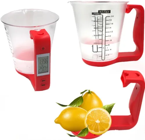 Электронная мерная чаша весы Digital Scale with Measuring Cup SP-001 600мл, Кухонный мерный стакан с весами и встроенным термометром SP001 для дома