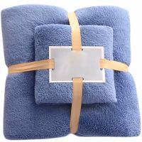 Комплект рушників для обличчя, рук і ніг Home Textiles 2 штуки, подарунковий набір банний рушник 70x140, 35x75 см рушники з мікрофібри для ванної
