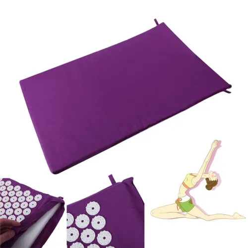 Ортопедичний акупунктурний масажний килимок Acupressure Mat для спини, голови, шиї, ніг, стоп, аплікатор Кузнєцова для голчастого масажу тіла