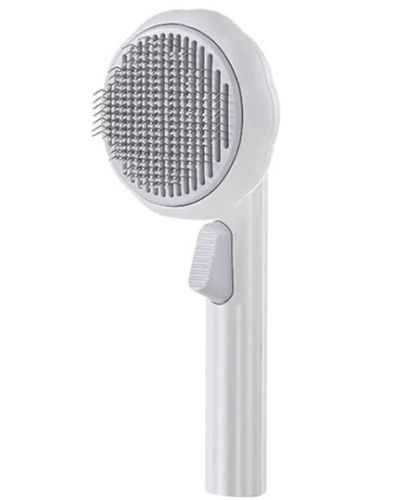 Щітка для вичісування шерсті для тварин Pet Brush pumpkin, Ковтуноріз для чищення підшерстя у собак і котів з кнопкою для грумінгу котів Дешеддер
