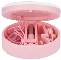 Настільна кільцева USB LED лампа з дзеркалом Live Makeup G3 16см 6 " для макіяжу на ніжці тримачем телефону Світлодіодна косметичне з підсвічуванням