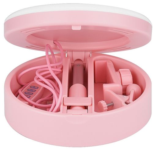 Настільна кільцева USB LED лампа з дзеркалом Live Makeup G3 16см 6 " для макіяжу на ніжці тримачем телефону Світлодіодна косметичне з підсвічуванням