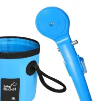 Автомобильный портативный душ Washing Spray With Bucket 12V на 20л, Походный душ от прикуривателя Автомойка для отдыха на природе и мытья машины
