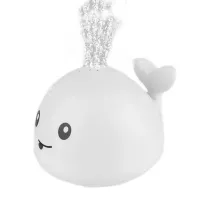 Детская игрушка для ванной светящийся кит Spray Water Bath Toy с подсветкой и фонтаном, Плавающая игрушка Кит спрей с фонтанчиком для купания малышей