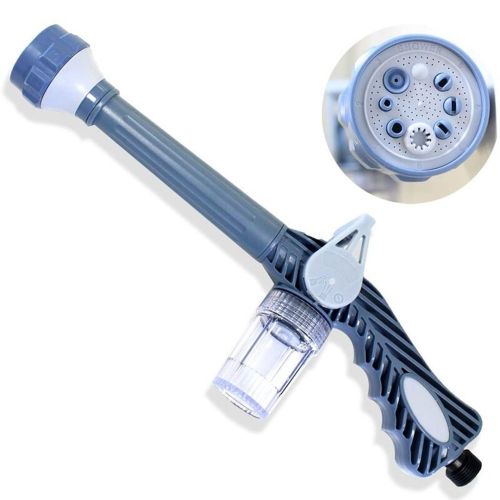 Универсальный распылитель воды Ez Jet Water Cannon, многофункциональный распрыскиватель, водомет, насадка на шланг с отсеком для моющих средств