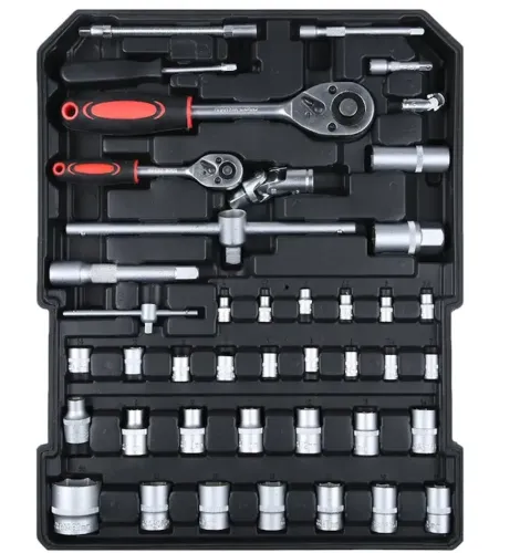 Автомобільний набір інструментів Tool Set MD-16064 187 предметів з тріскачкою для машини і вдома Комплект ручного інструменту MAG-835 у валізі