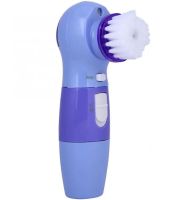 Масажер для механічного чищення обличчя Power Perfect pore ZA-11 4 насадки, апарат для вакуумного очищення обличчя очищувач пір PL-1026 Фіолетовий