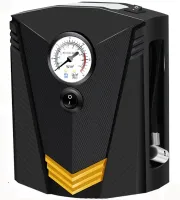 Автомобільний провідний компресор Tracer RES-02ML 12V 150PSI для підкачки шин з ліхтариком від прикурювача, Автокомпресор насос CZK - 3634 для машини