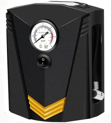 Автомобільний провідний компресор Tracer RES-02ML 12V 150PSI для підкачки шин з ліхтариком від прикурювача, Автокомпресор насос CZK - 3634 для машини