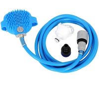 Щітка-душ на долоню для купання великих собак Pet Bathing Tool зі шлангом Pet washer, Силіконова масажна рукавичка для миття домашніх тварин