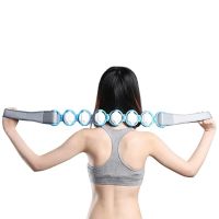Роликовий масажер для шиї і спини Multi functional HX-8866 Massager Стрічковий масажер-стрічка massger thread Body Massage Roller Rope