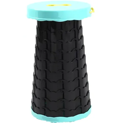 Складаний туристичний стілець Telescopic stool 47 см розкладний телескопічний табурет із ручкою, садовий пластиковий стільчик для кемпінгу та пікніка