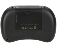 Бездротова міні клавіатура Rii mini i8 2.4 GHZ RUS з тачпадом на акумуляторі, універсальна Mini keyboard пульт для ТБ/ПК / планшетів Чорна