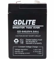 Універсальний свинцево-кислотый акумулятор GDLITE GD-640 6V 4AH для ваг і ліхтарів, акумуляторна батарея GDLiting 6В 4аг для бесперебойника