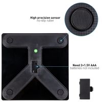 Електронні підлогові фітнес ваги Digital A-8003 Black до 180 кг c Bluetooth і додатком на телефон, чорні розумні смарт ваги з Led дисплеєм