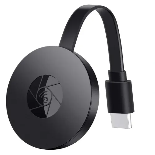 Бездротовий Wi-Fi HDMI приймач адаптер Chromecast MiraScreen G2 мультимедійний медіаплеєр з вбудованим WiFi модулем з телефону на телевізор Чорний