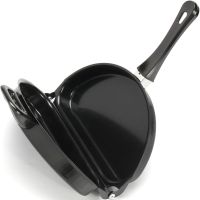 Двойная сковорода для омлета Folding Omelette Pan 28 см складная антипригарная омлетница, двухсторонний горизонтальный прибор для приготовления яиц