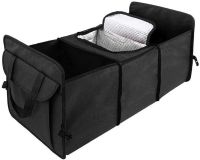 Складна сумка органайзер Trunk Organizer & Cooler в багажник автомобіля, складаний нейлоновий контейнер з термоотсеком, Органайзер холодильник в авто