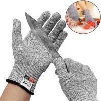 Защитные перчатки, устойчивые к порезам Cut Resistant Gloves, Сверхпрочные перчатки с защитой от порезов и проколов, Перчатки для защиты рук Серые