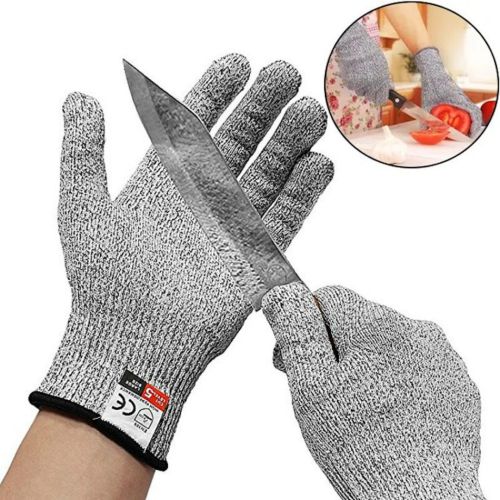Защитные перчатки, устойчивые к порезам Cut Resistant Gloves, Сверхпрочные перчатки с защитой от порезов и проколов, Перчатки для защиты рук Серые