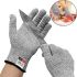 Захисні рукавички, стійкі до порізів Cut Resistant Gloves, надміцні рукавички з захистом від порізів і проколів, рукавички для захисту рук сірі