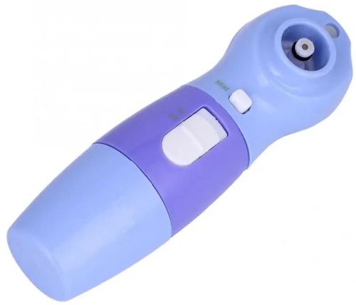 Масажер для механічного чищення обличчя Power Perfect pore ZA-11 4 насадки, апарат для вакуумного очищення обличчя очищувач пір PL-1026 Фіолетовий