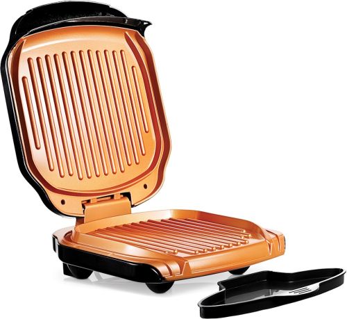 Електричний гриль Gotham Steel Electric Grill контактний притискної електрогриль для м'яса і овочів RAF R522 бутербродниця з антипригарним покриттям