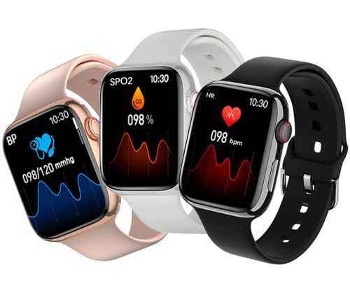 Розумні наручні смарт годинник Smart Watch F21 Black голосовий виклик, функції фітнесу та здоров'я Bluetooth з бездротовою зарядкою IOS Android чорні