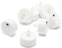 Набір світлодіодних палаючих свічок Flameless Tealight 24 штуки LED Свічка з імітацією полум'я і підсвічуванням на батарейках для освітлення білі