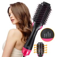 Фен щітка гребінець 3в1 One step hair Dryer 3 режими 1000W, випрямляч для укладання волосся, стайлер з функцією іонізації і керамічним покриттям