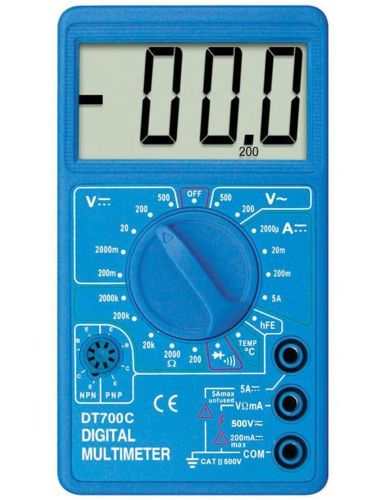 Мультиметр Digital DT700C звуковий, цифровий мультиметр, вимірювальний прилад, цифровий мультиметр