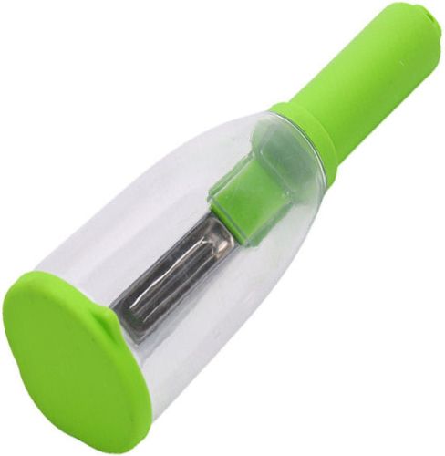 Ручная овощечистка Peeler с контейнером для очисток, вертикальный кухонный нож для чистки и удаления кожуры с овощей и фруктов для кухни 20х5.5 см