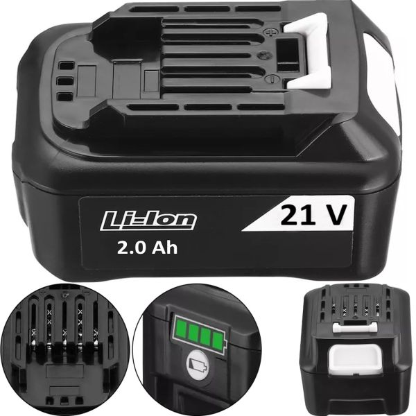 Додатковий акумулятор для електричних інструментів Cordless Chainsaw Li-on 21V 2AH Black, змінна акумуляторна батарея 21в 2мач Чорний