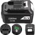 Додатковий акумулятор для електричних інструментів Cordless Chainsaw Li-on 21V 2AH Black, змінна акумуляторна батарея 21в 2мач Чорний
