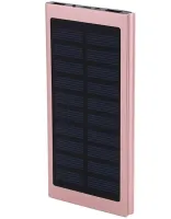 Портативний зарядний батарея Power Bank Solar Water Cube 20000 mAh з сонячною панеллю, зовнішній акумулятор повербанк USB 2,1 а 20000мАч з ліхтариком