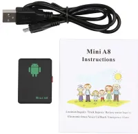 Автомобільний GPS трекер Mini A8 GPRS GSM локатор, пристрій GPS-трекер для відстеження автомобіля в реальному часі з кнопкою SOS з мережею 2G А8