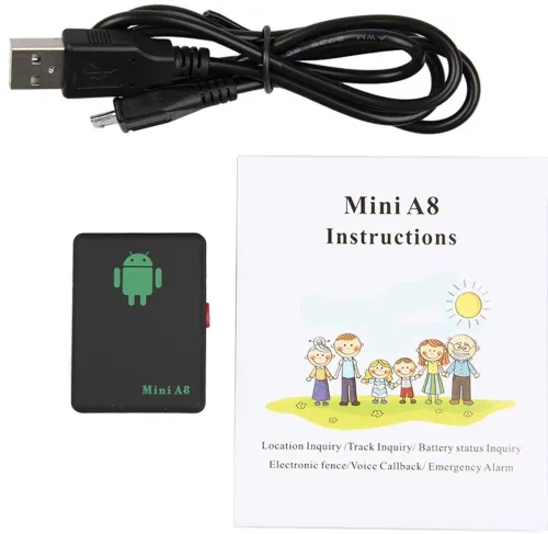Автомобільний GPS трекер Mini A8 GPRS GSM локатор, пристрій GPS-трекер для відстеження автомобіля в реальному часі з кнопкою SOS з мережею 2G А8