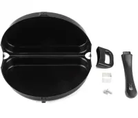 Двойная сковорода для омлета Folding Omelette Pan 28 см складная антипригарная омлетница, двухсторонний горизонтальный прибор для приготовления яиц