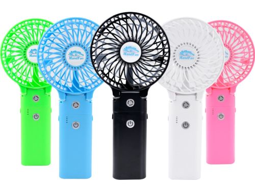 Ручной мини вентилятор Handy Mini Fan WX-6508 USB аккумуляторный настольный вентилятор трансформер со складной ручкой и съемным аккумулятором